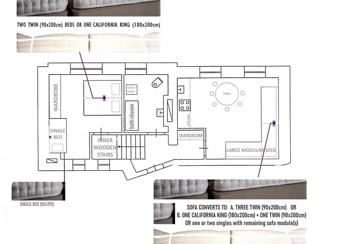 Апартаменты Heart, Split Level, Free Parking And Bag Storage